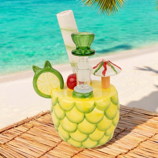 5" Pineapple Martini Ceramic Water Pipe #5069