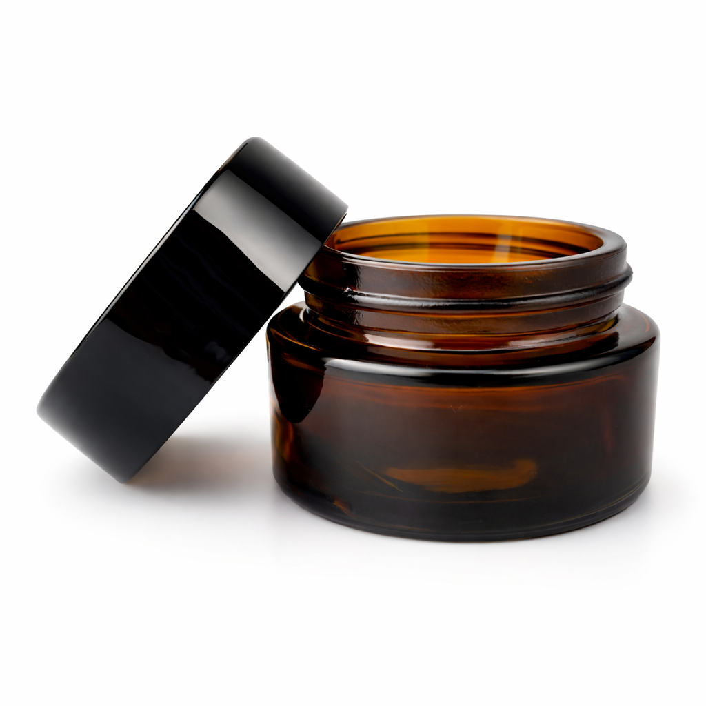 5ml Black Plastic Top Color Glass Jar Container