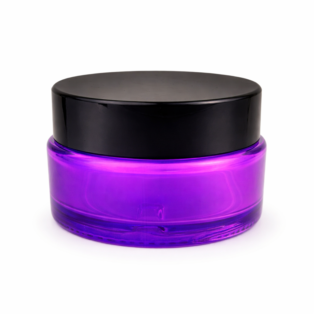 5ml Black Plastic Top Color Glass Jar Container