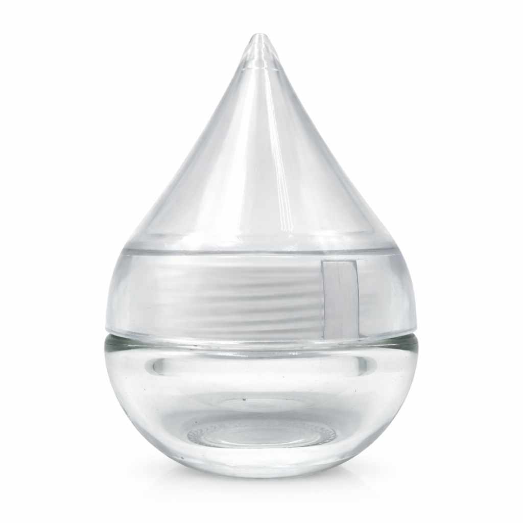 5ml Tear Drop Clear Glass Jar