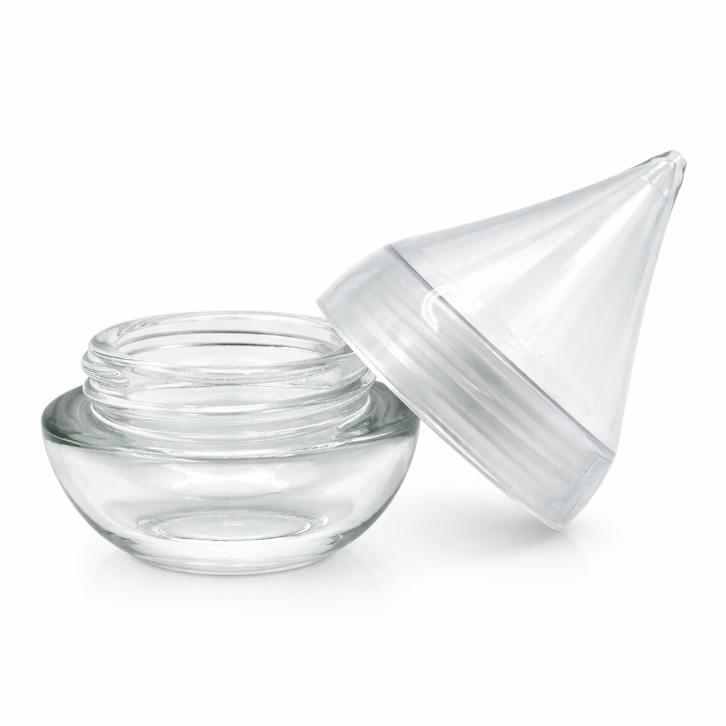 5ml Tear Drop Clear Glass Jar