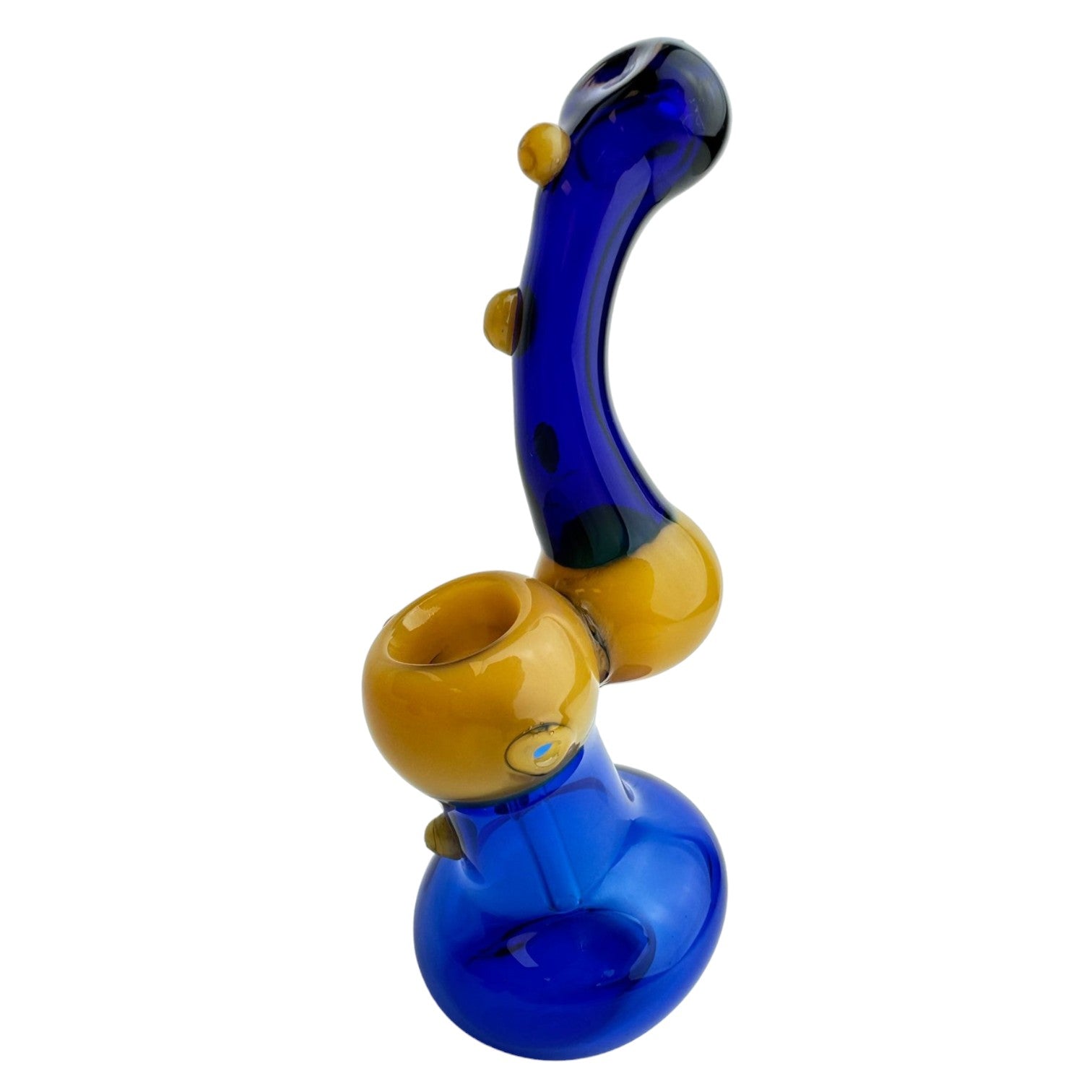 6.5" Seven Bumps Bubbler Glass Hand Pipe (Assorted Colors)