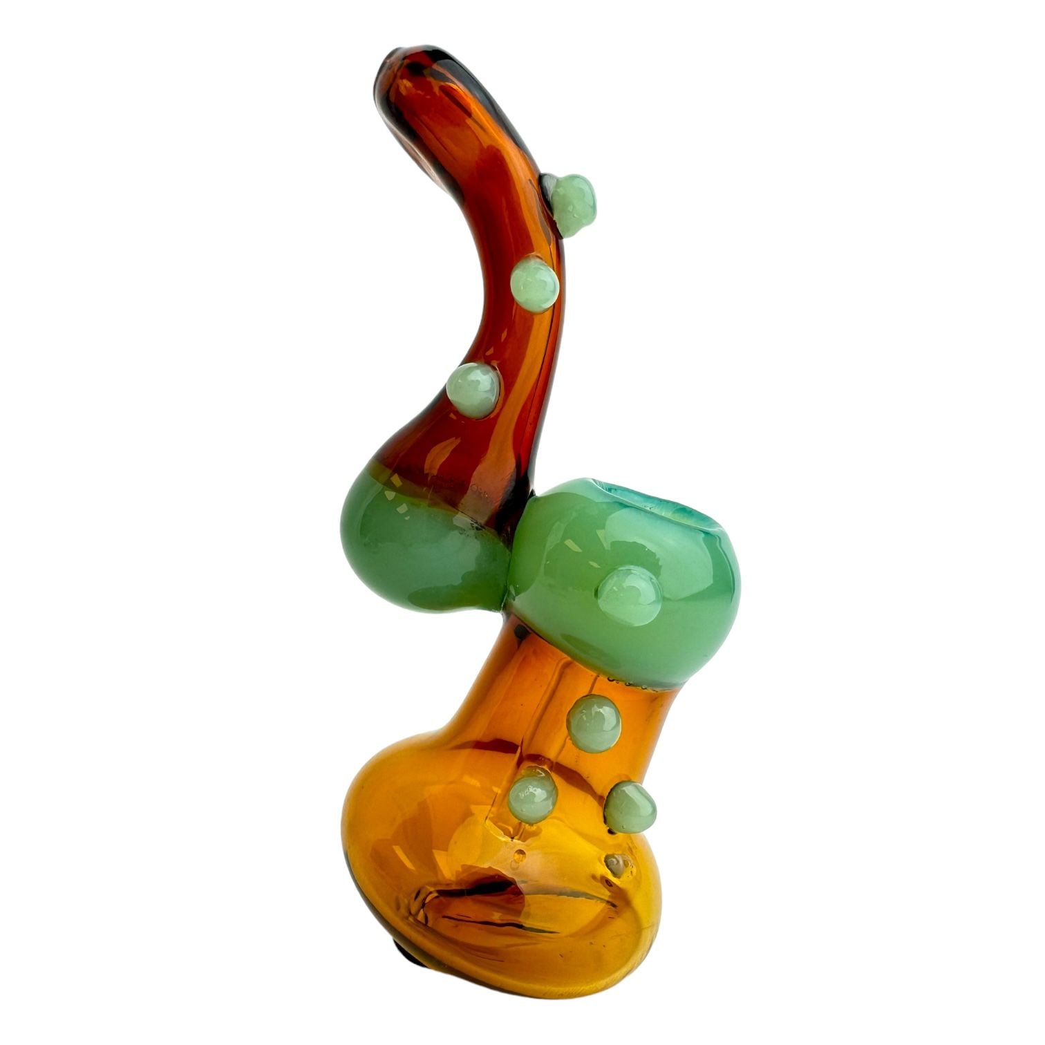 6.5" Seven Bumps Bubbler Glass Hand Pipe (Assorted Colors)