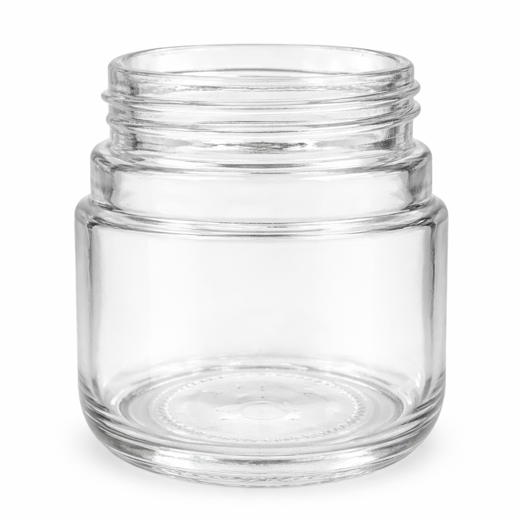 60ml (2oz) Round (Bullet) Child Resistant Jar with Black Cap