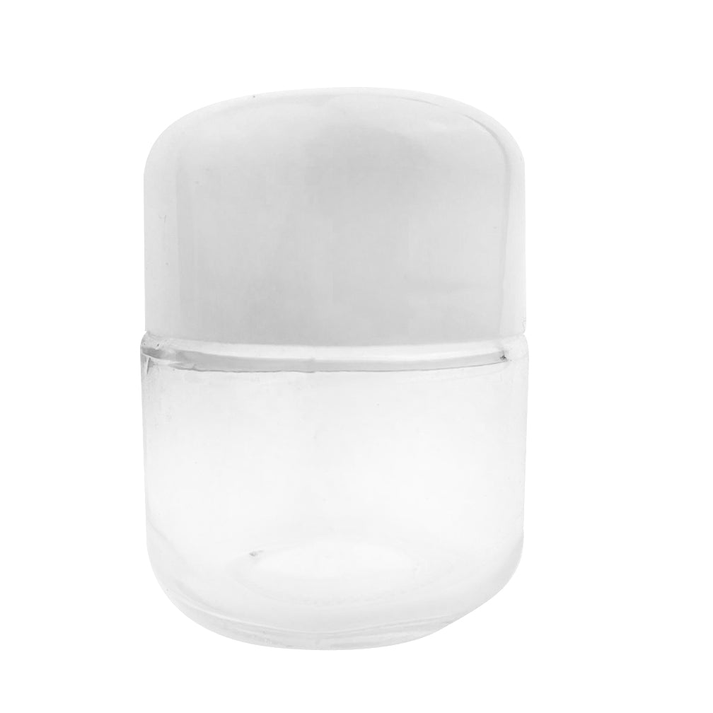 60ml (2oz) Round (Bullet) Child Resistant Jar with White Cap
