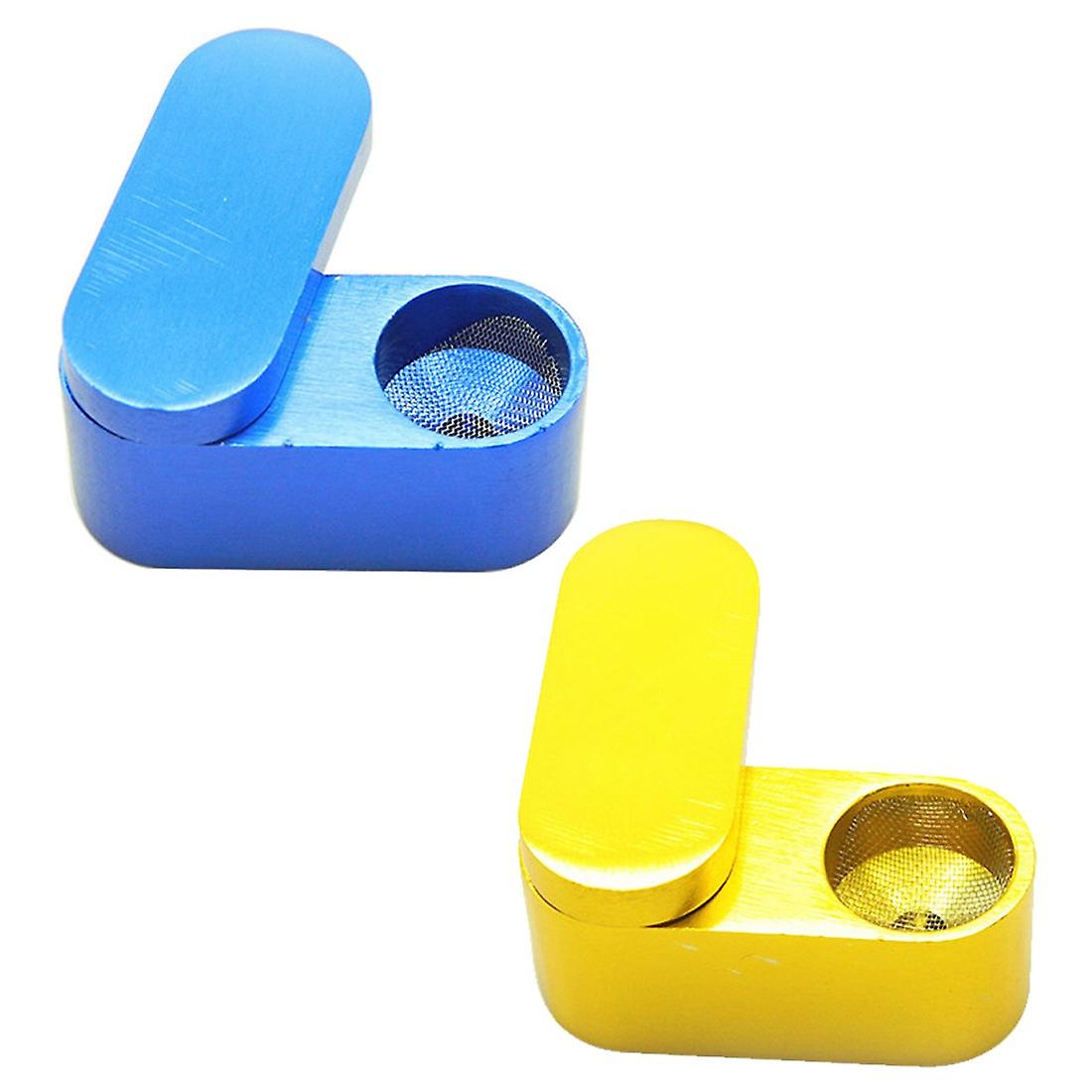 Monkey Mini Metal Folding Hand Pipe. Assorted Colors