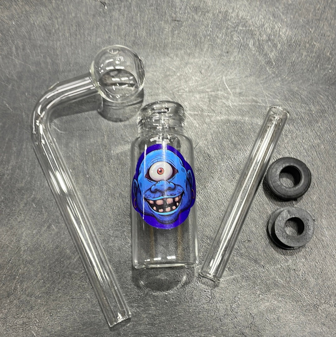 Decal Clear 3 Pc Oil Burner Water Pipe