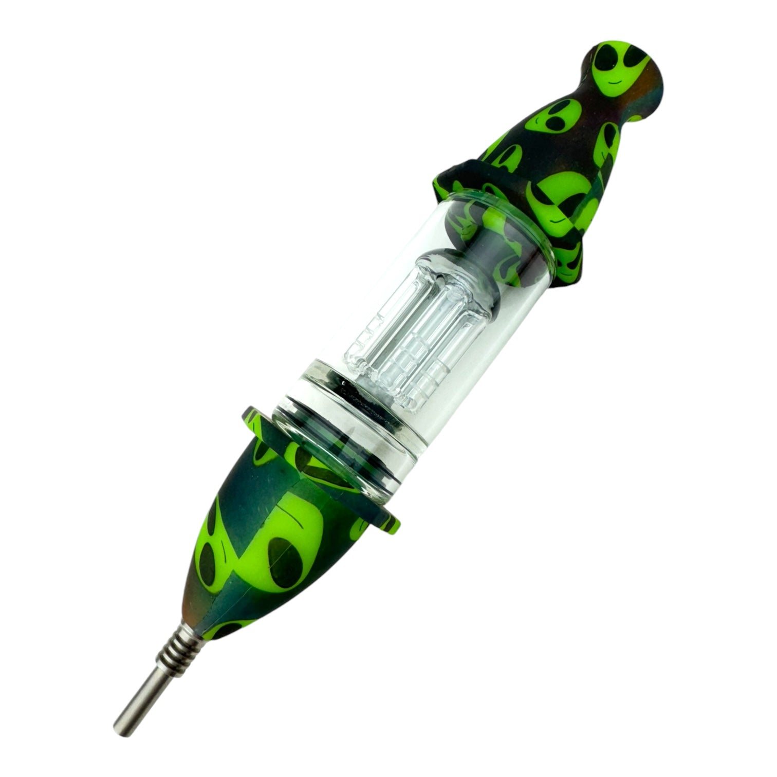 8'' Printed Rocket Silicone Nectar Collector w/ 6-Arm Tree Perc (SNC 11P)