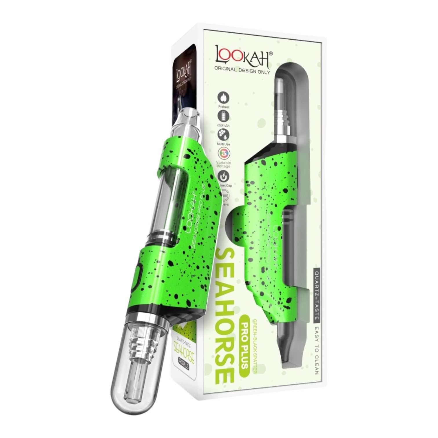 Lookah Seahorse Pro Plus Spatter Colors Electric Nectar Collector