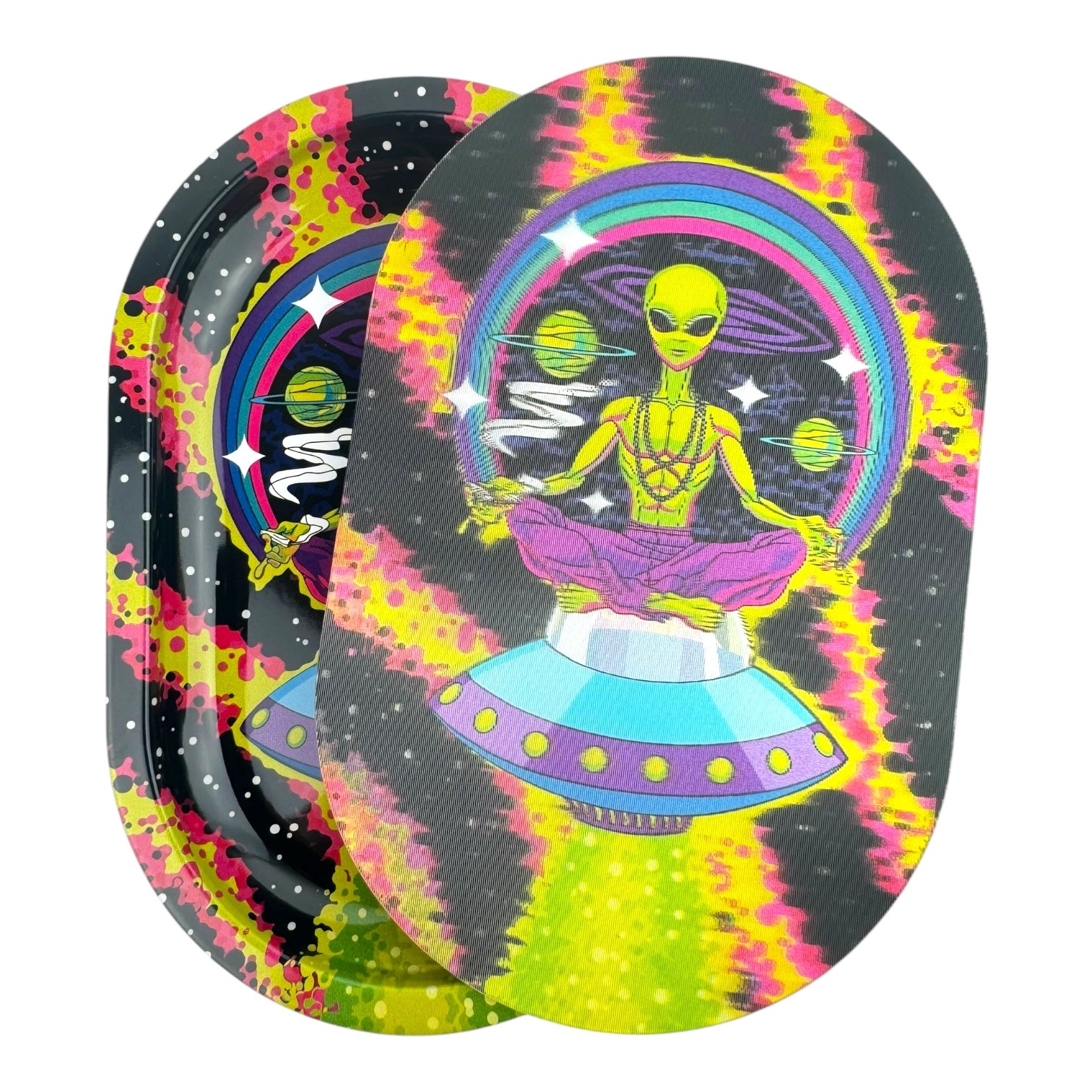 3D Mini Rolling Tray With Magnetic Lid 5.6" x 3.6"