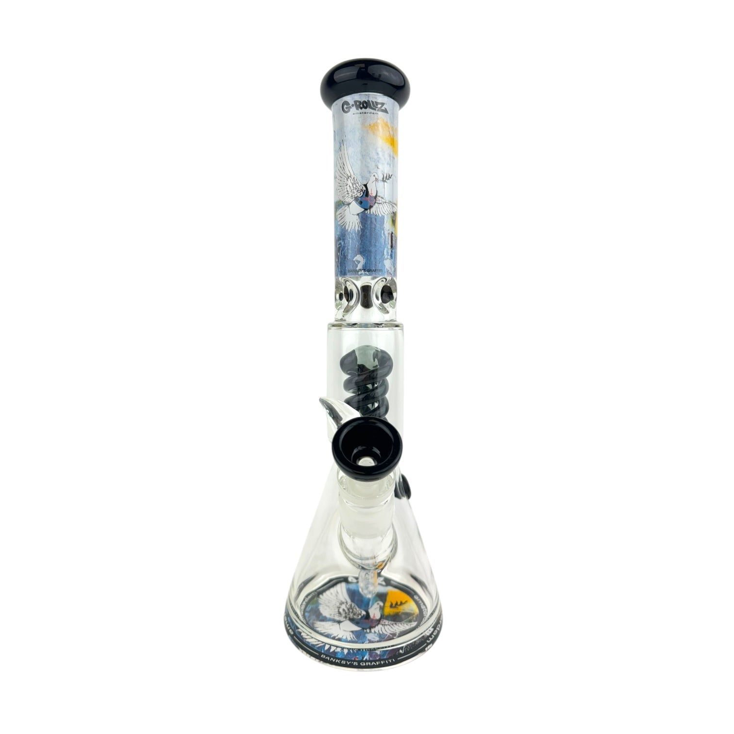 G-Rollz 14" Twist Perc Beaker Glass Water Pipe