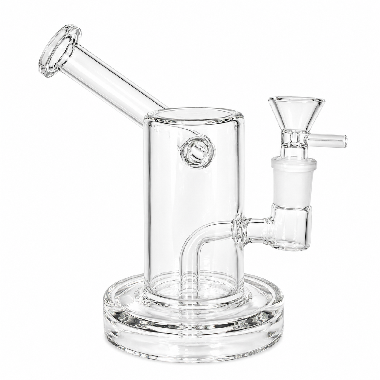 6" GG Clear Glass Oil Rig