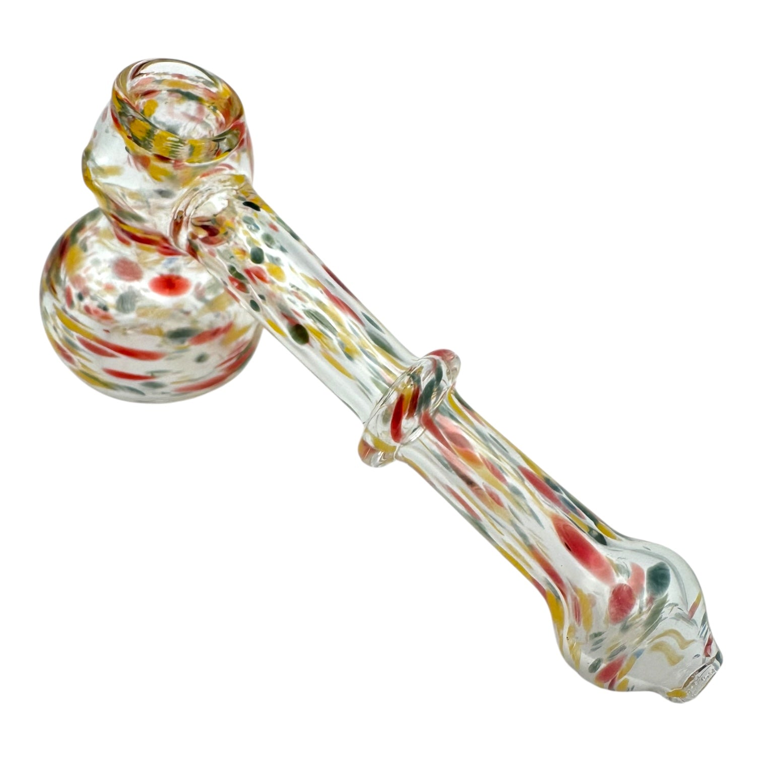 6" Thin Spotted Glass Bubbler Hammer