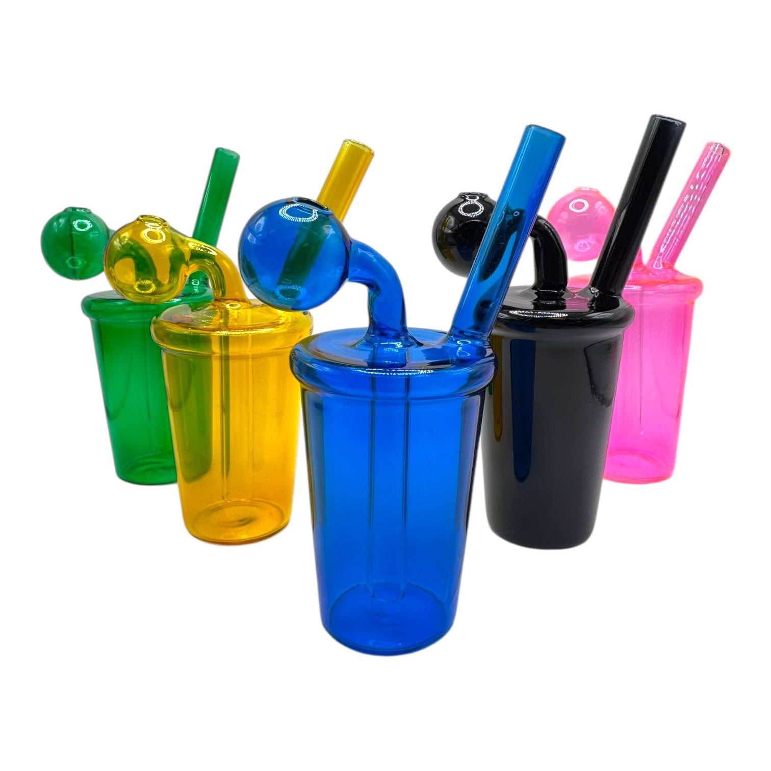 6" Cup OB Water Pipe "DA-006OWP" (Assorted Colors)