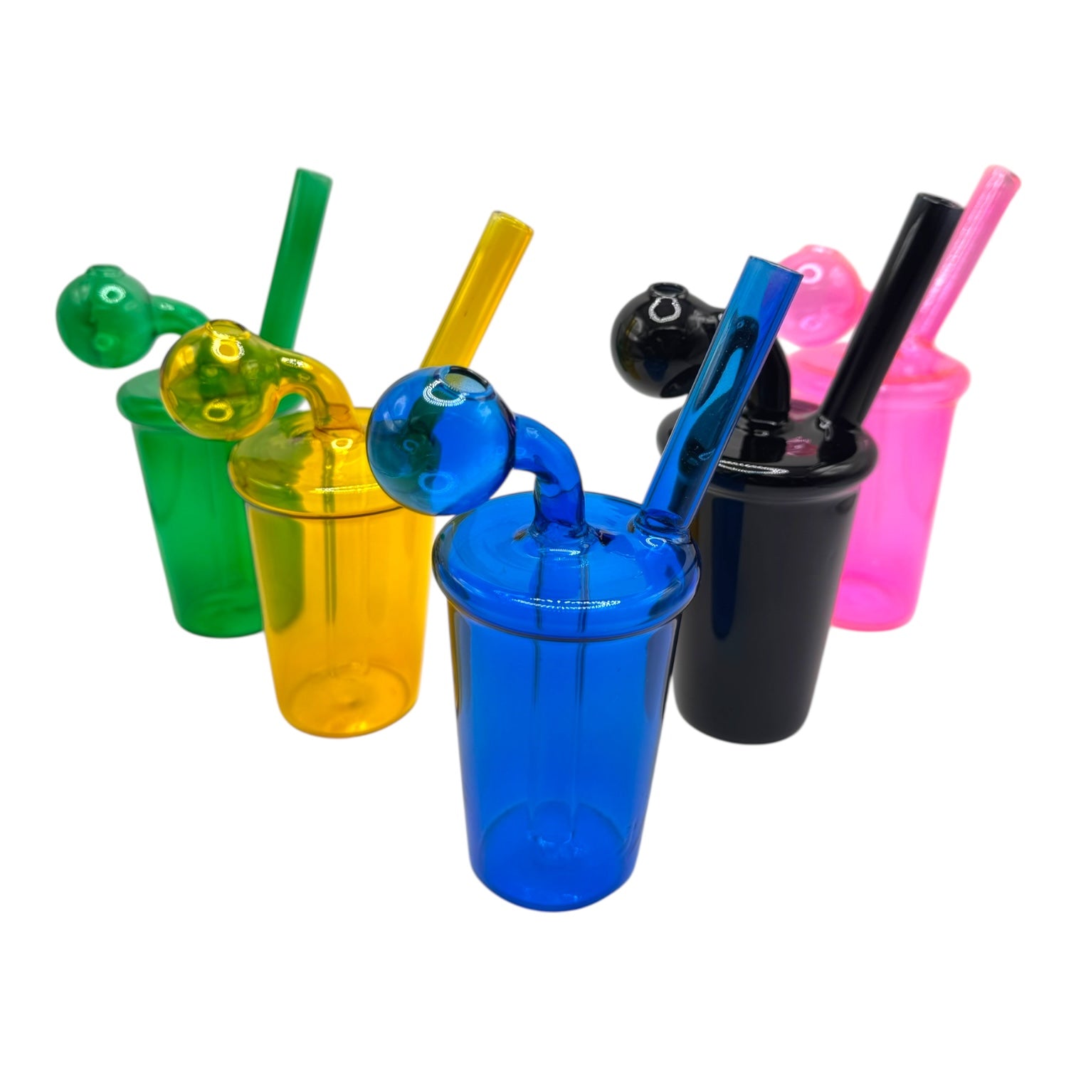 6" Cup OB Water Pipe "DA-006OWP" (Assorted Colors)