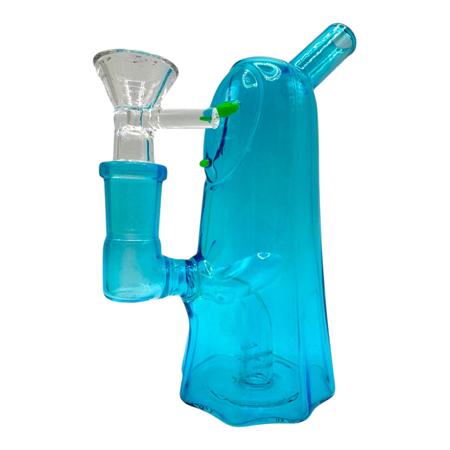 6" No Face Glass Water Pipe "DA-069BO"