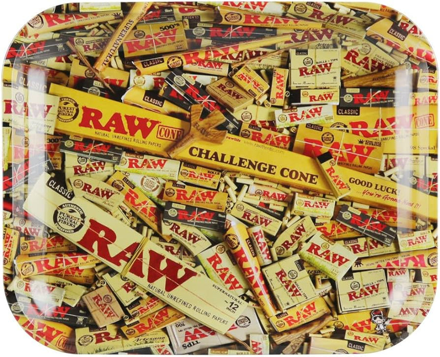 Raw Mixed Items Metal Rolling Tray