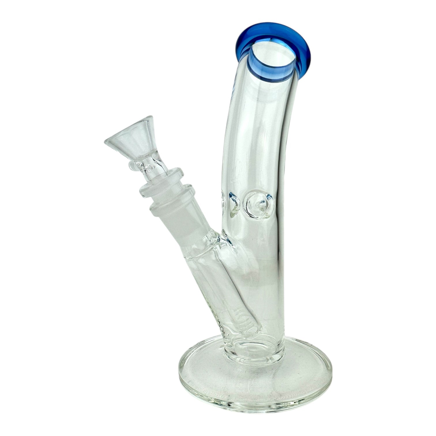 8" Colored Top Bent Tube Ice Catcher G/G Glass Water Pipe "WP- 5142"