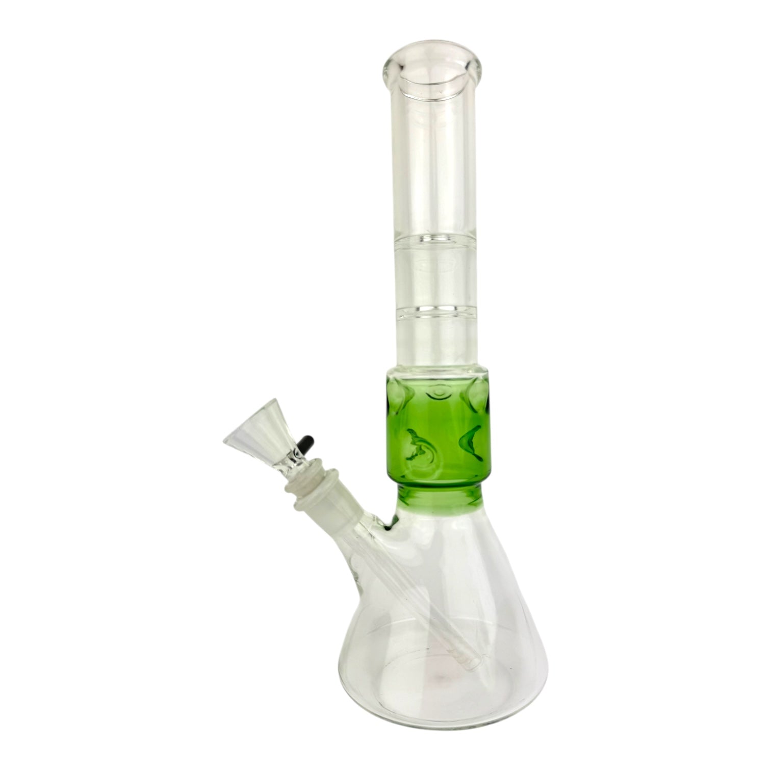 13" Stack Beaker Glass Water Pipe (Assorted Colors)