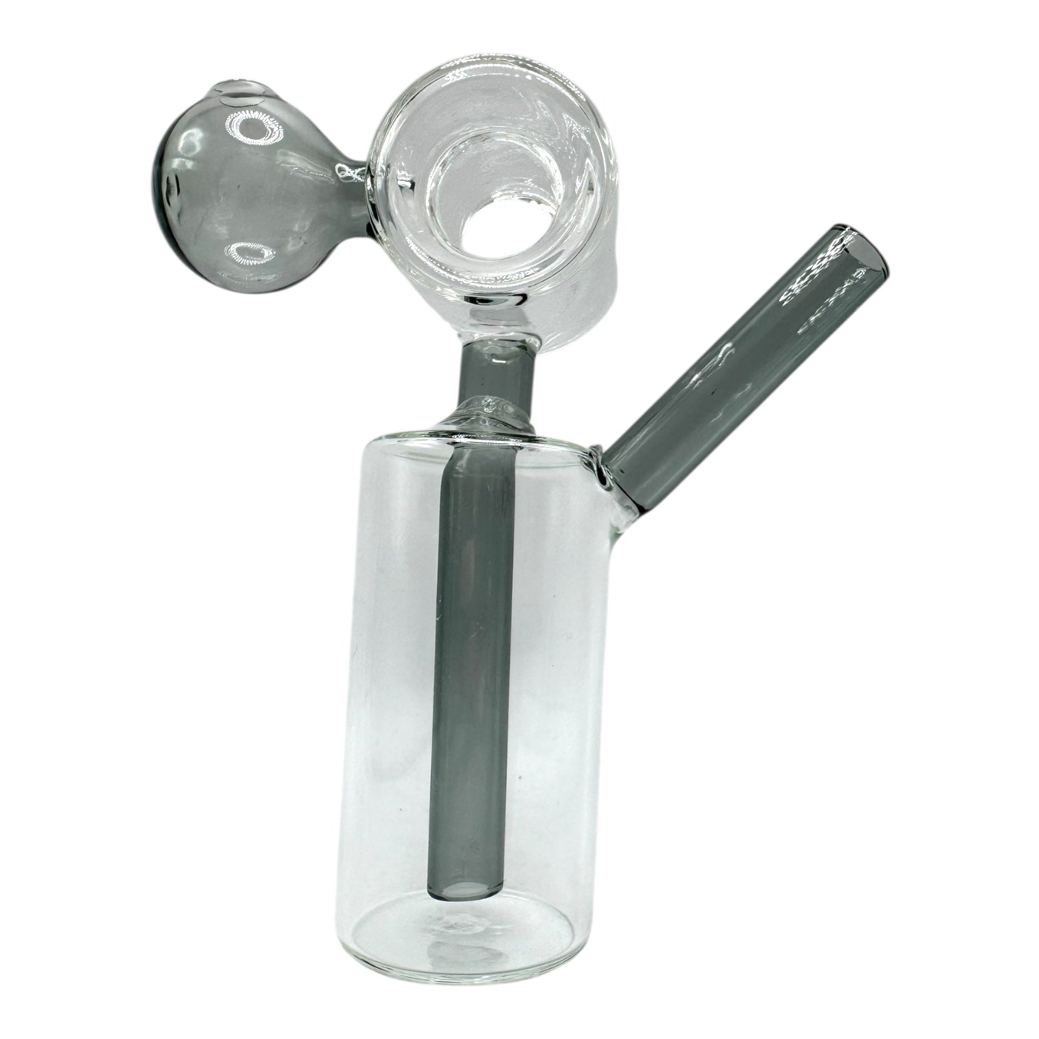 7" Cylinder Stacked Glass Water Pipe Oil Burner "DA-056OWP" (Assorted Colors)