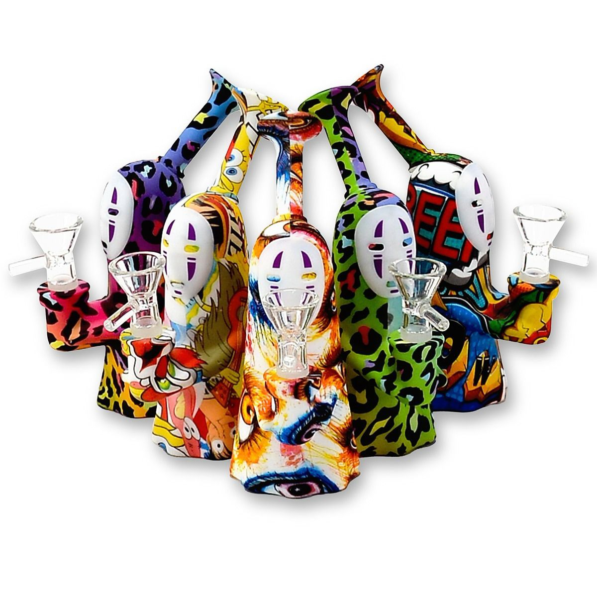 6.5" Silicone Spirit Away Water Pipe