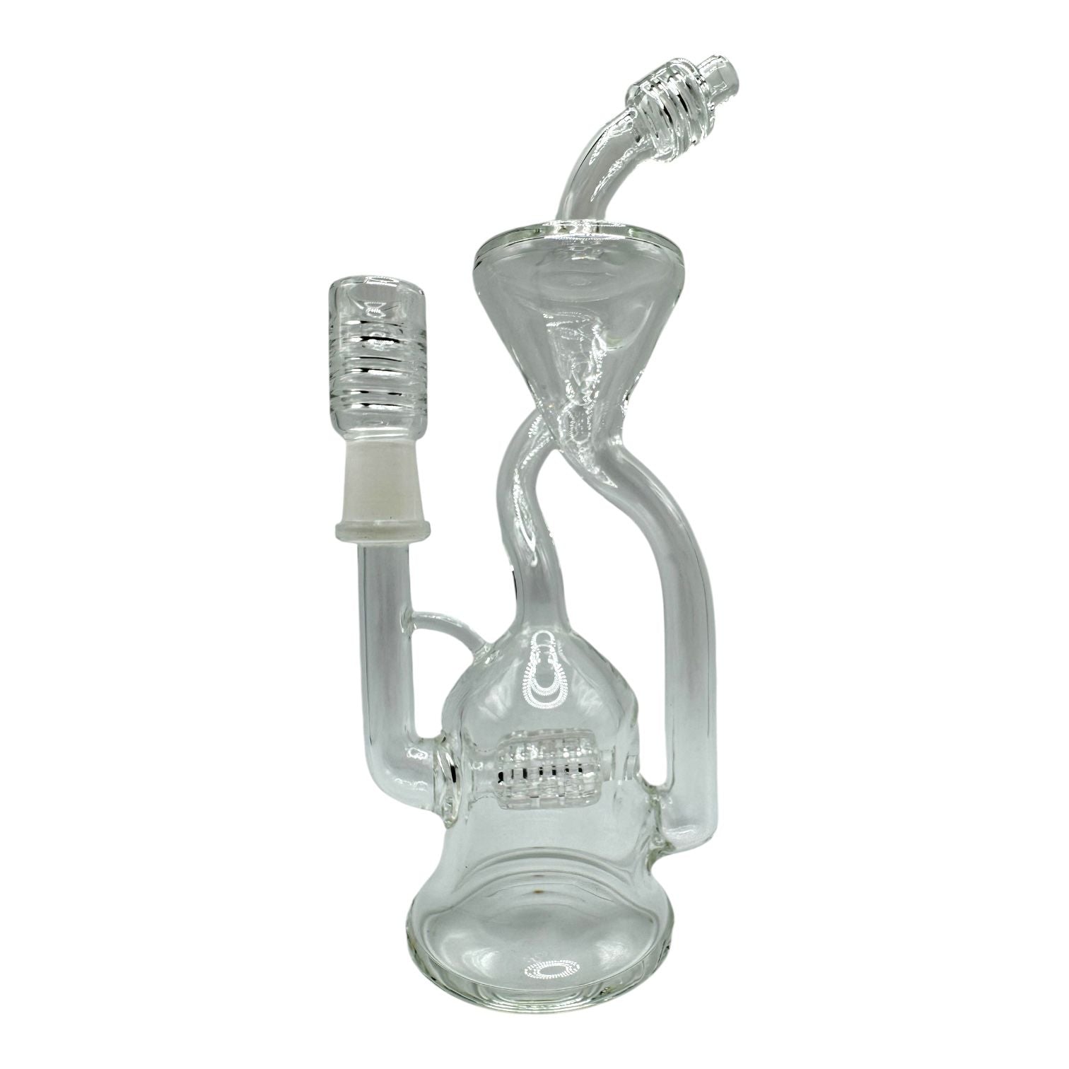 8.5" Tornado Recycler Stereo Perc Glass Water Pipe