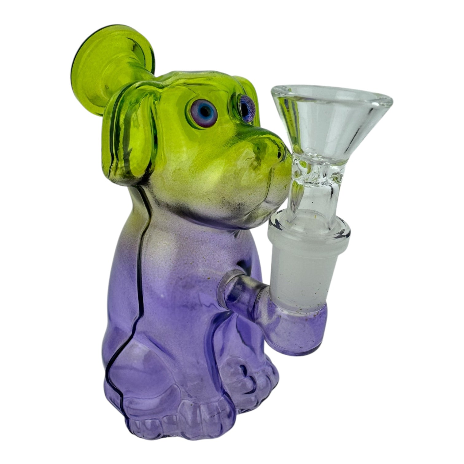 6" Dog Glass Water Pipe (Assorted Colors)