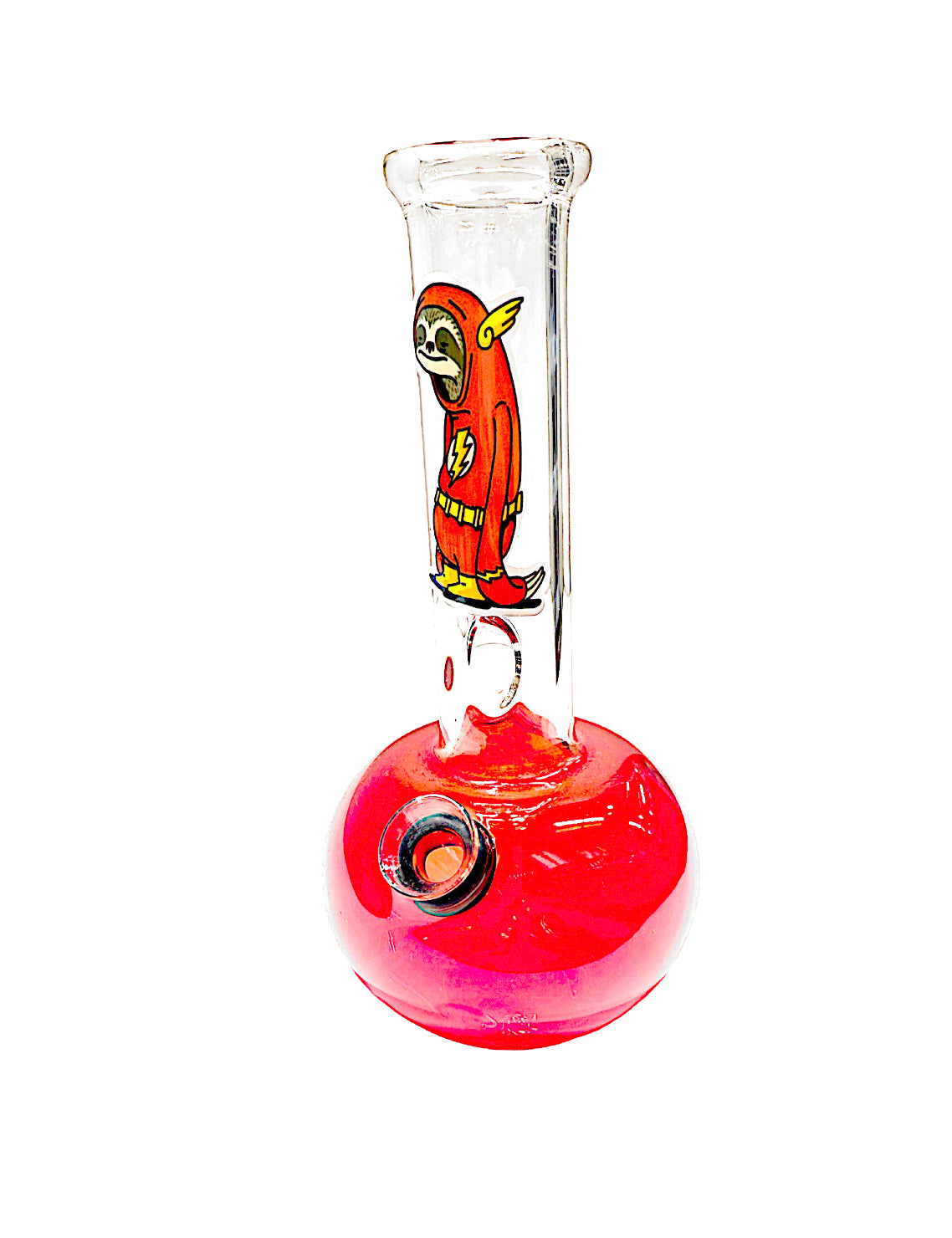 8" Colored Base Water Pipe - Assorted Stickers