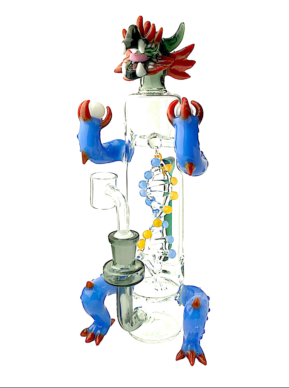 11" Dragon DNA Helix Glass Water Pipe