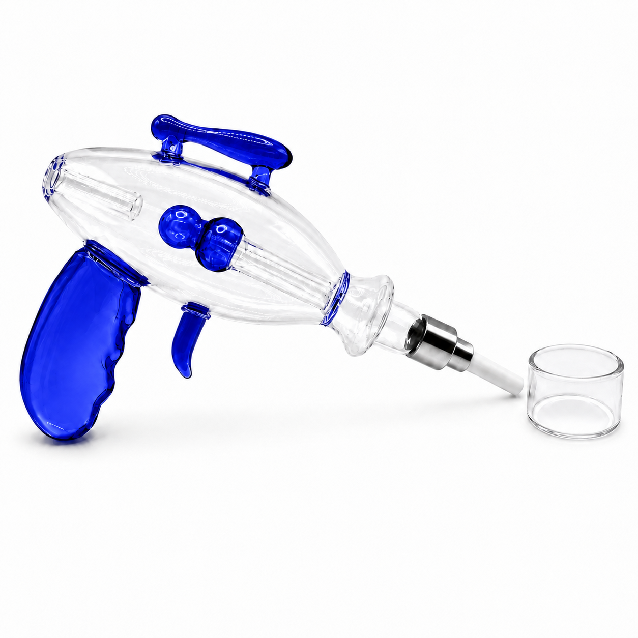 8" Glass Ray Gun Nectar Collector with Screw on Tip