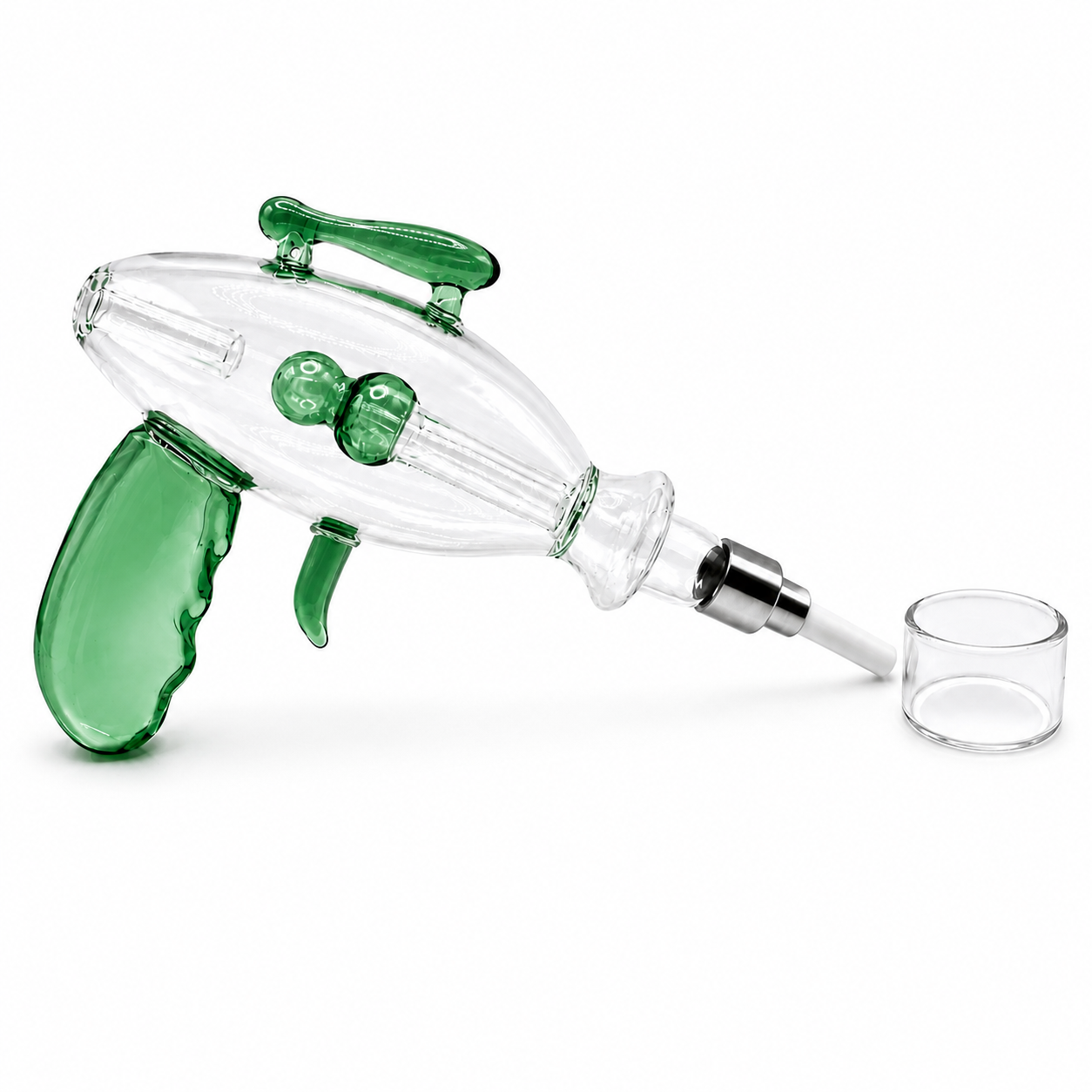 8" Glass Ray Gun Nectar Collector with Screw on Tip