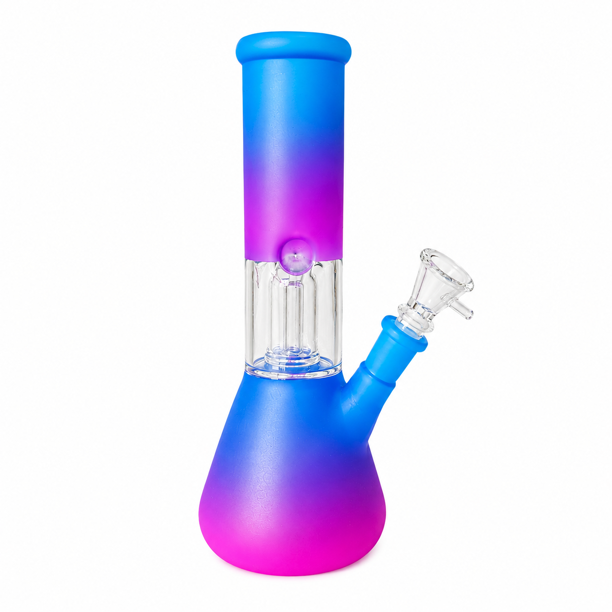 8" Single Dome Colored Beaker Glass Water Pipe (Assorted)