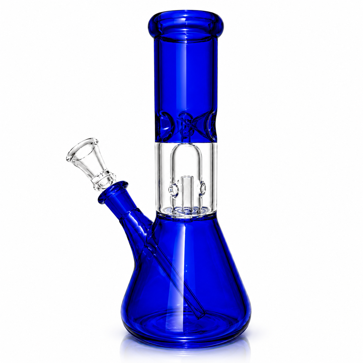 8" Single Dome Colored Beaker Glass Water Pipe (Assorted)