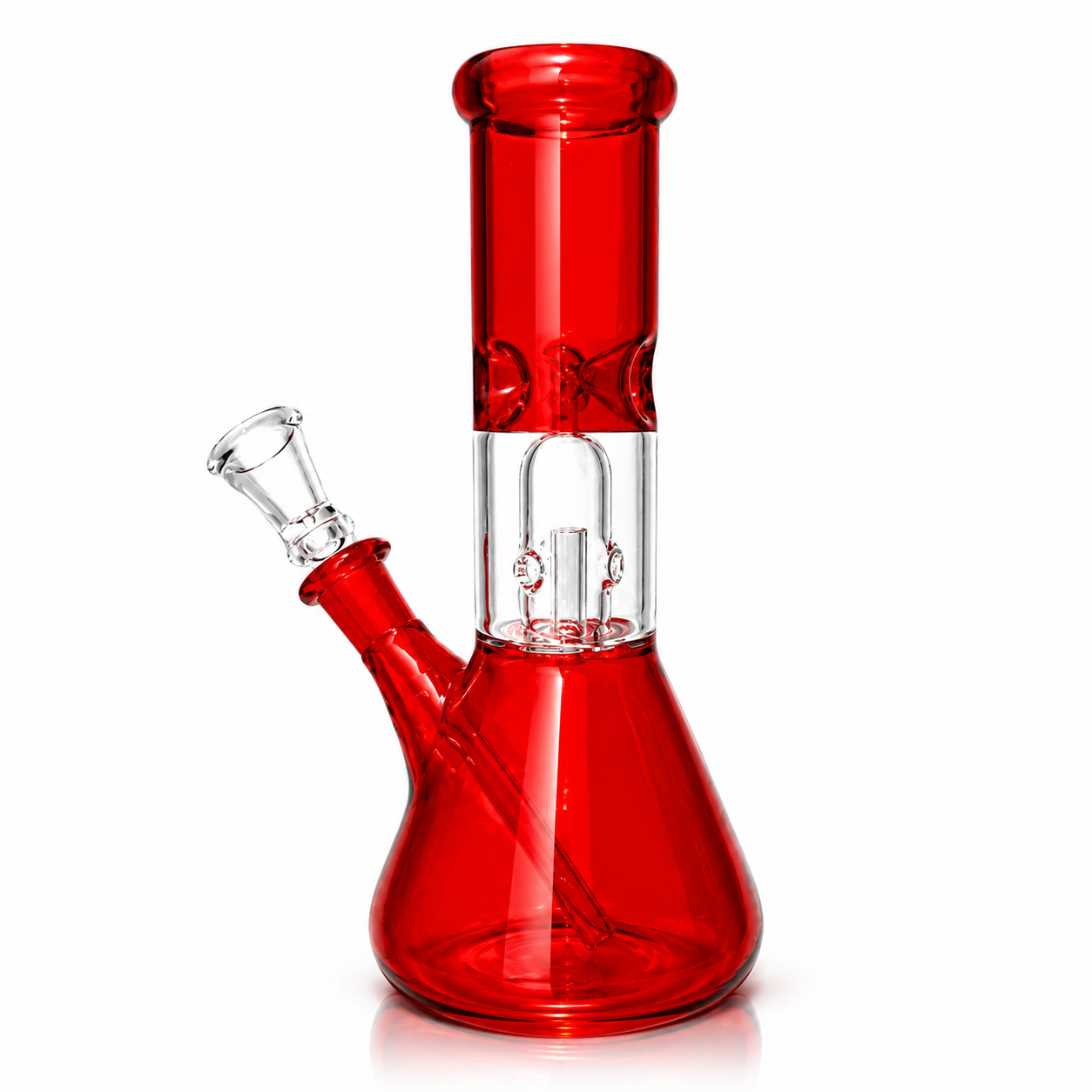8" Single Dome Colored Beaker Glass Water Pipe (Assorted)