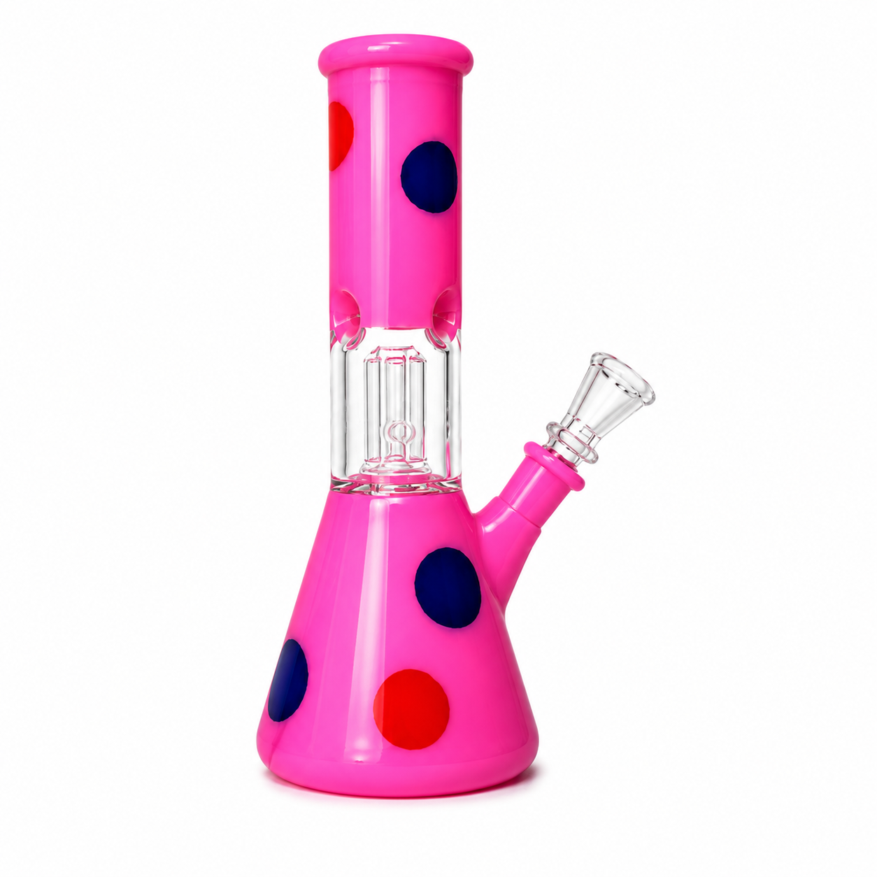 8" Single Dome Colored Beaker Glass Water Pipe (Assorted)