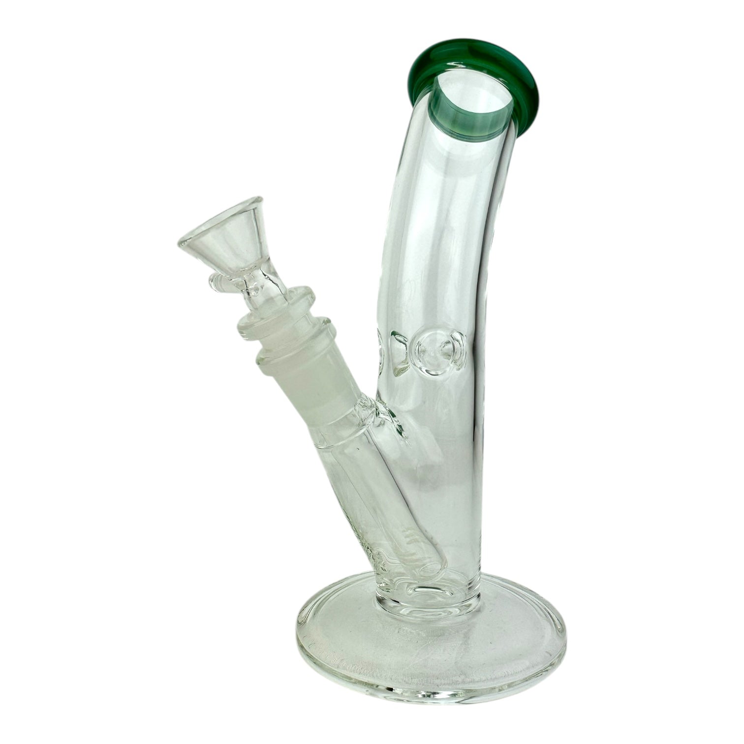 8" Colored Top Bent Tube Ice Catcher G/G Glass Water Pipe "WP- 5142"