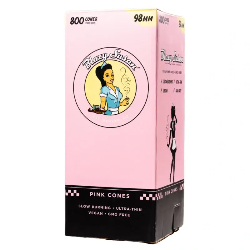 Blazy Susan Pink 98mm Bluk Cones 800ct