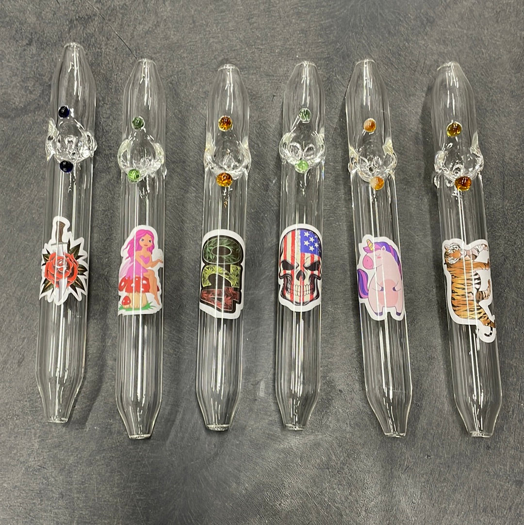 Dual Tip Steam Roller 32mm Glass with Decal