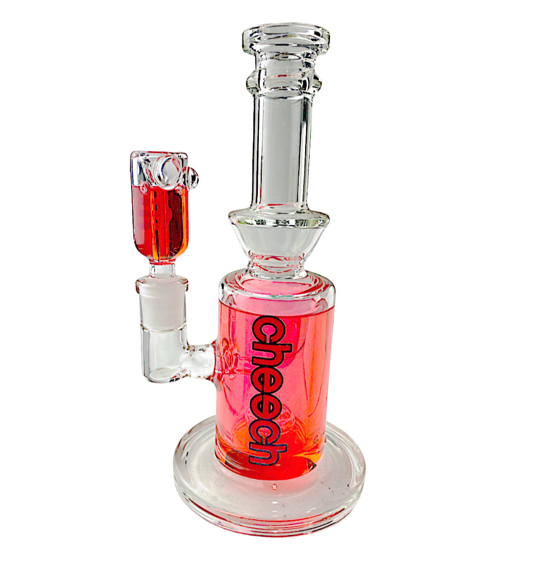 8" CHEECH Glycerin Cylinder Wih Base Glass Water Pipe 'HR-GY117'