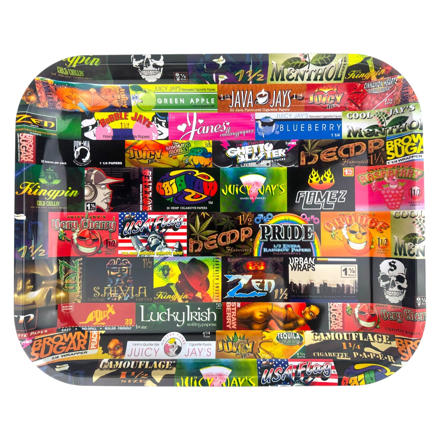 14″ x 11″ Raw Large Metal Rolling Tray