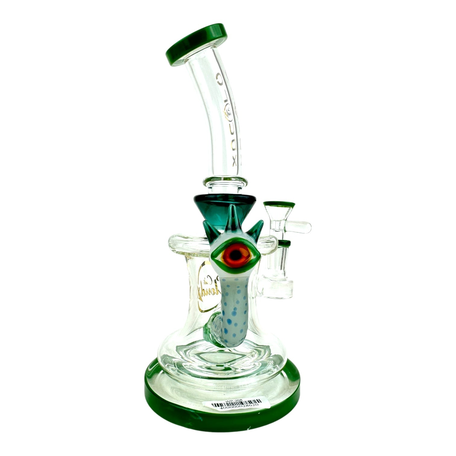 Cali Cloud X 9" Eye Ball Bent Neck Water Pipe "WP208"
