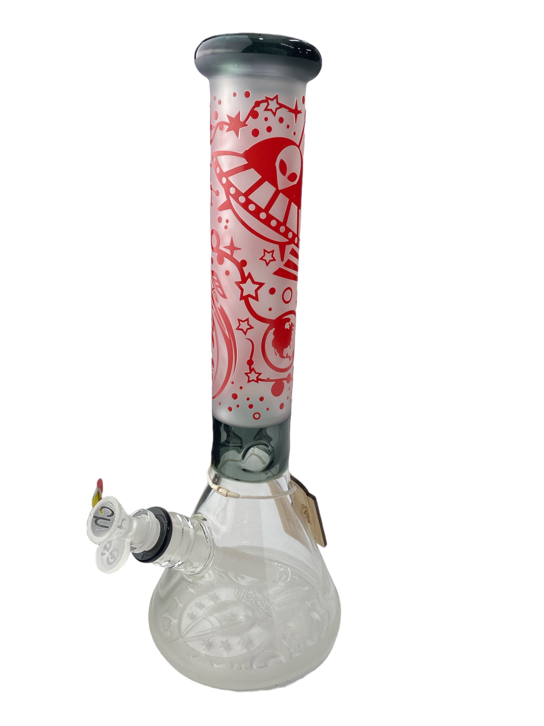 16" CHEECH Frosted Space Beaker Glass Water Pipe 'CH-165'