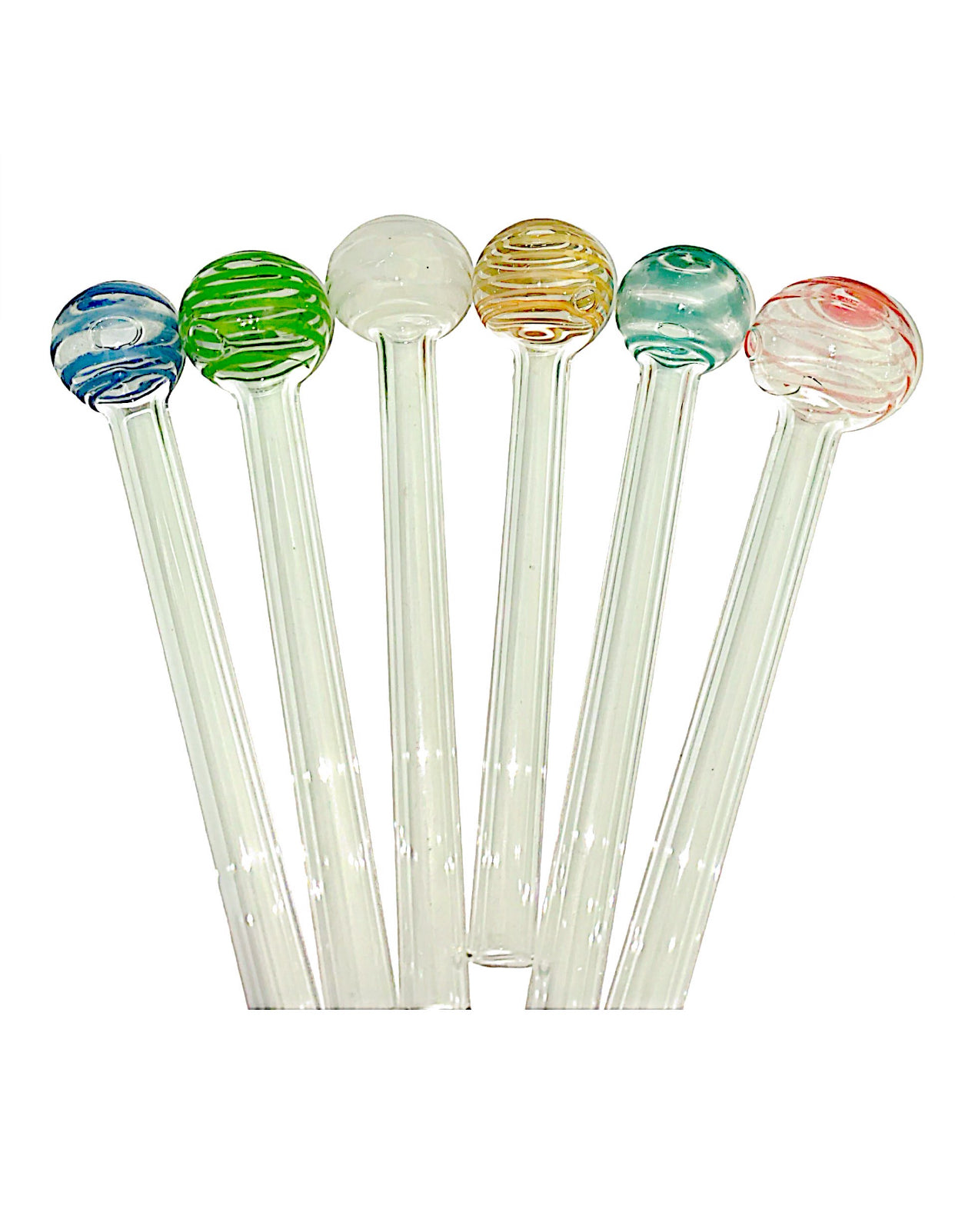 6" Spiral Head Color Oil Burner Pack of 30