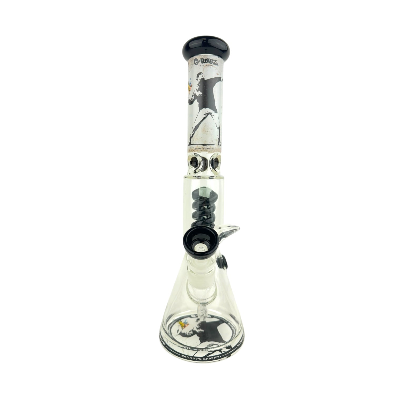 G-Rollz 14" Twist Perc Beaker Glass Water Pipe