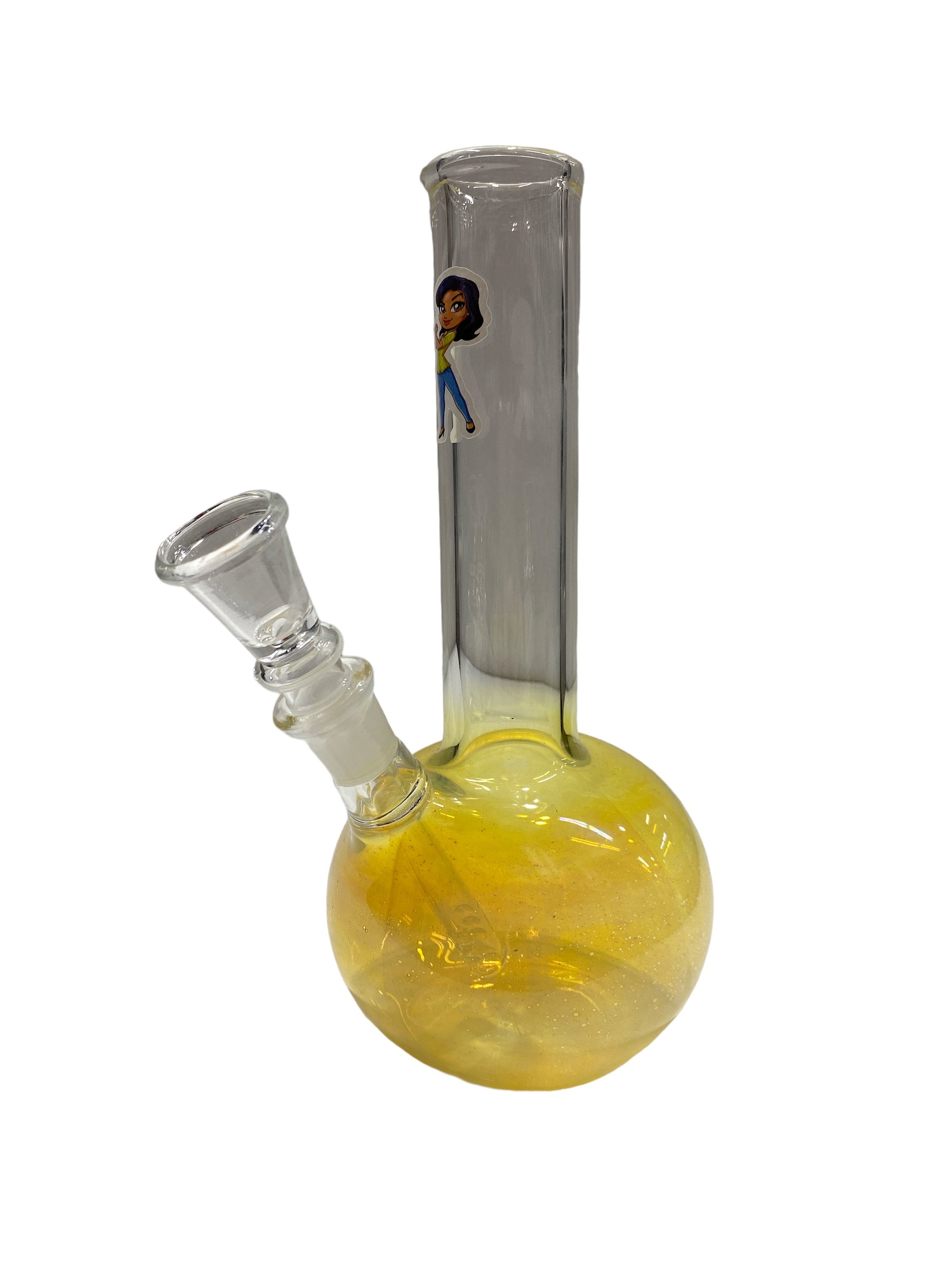 8" Colored Base Water Pipe - Assorted Stickers