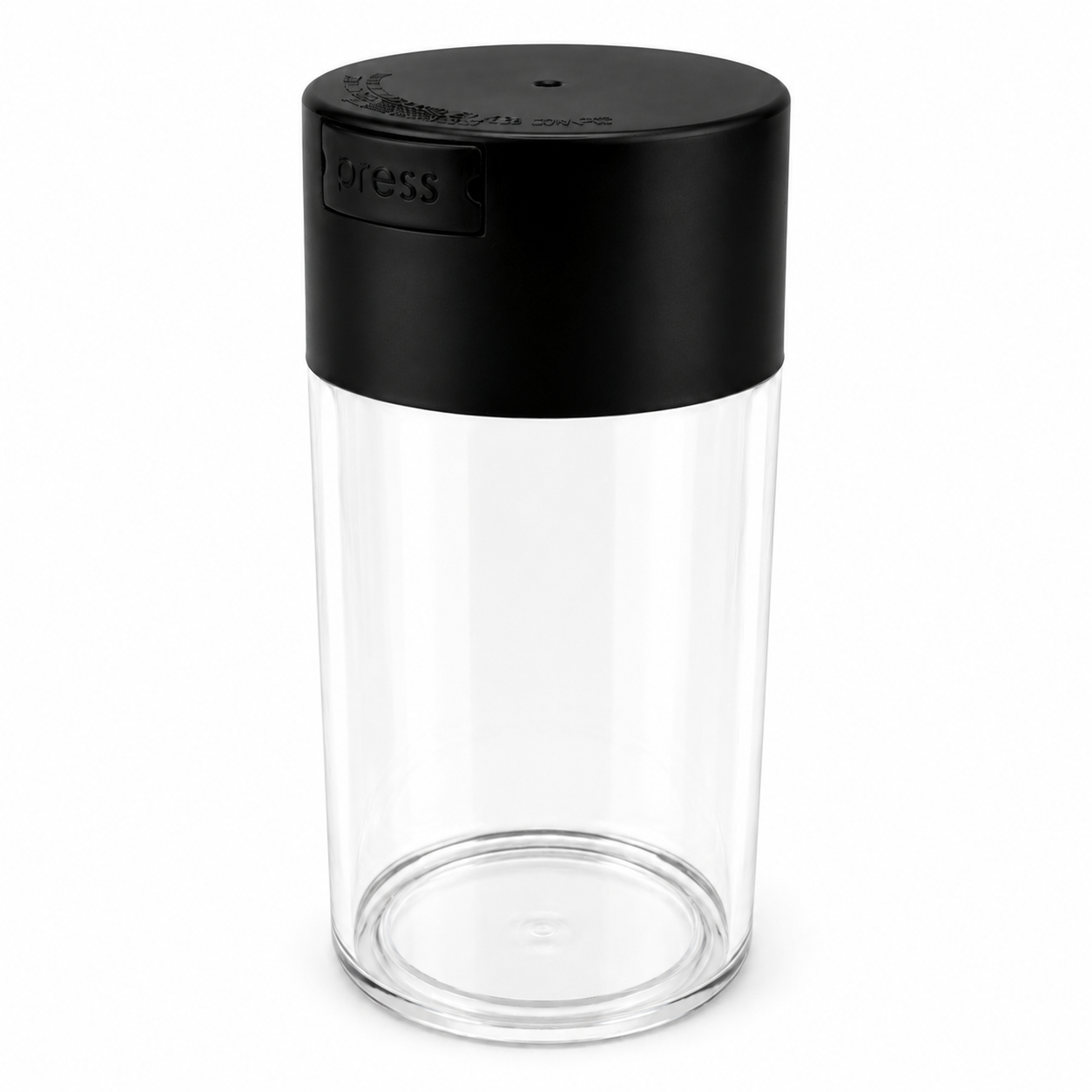 Acrylic Air Tight Jar 560mL 19oz. - Colored Lid Clear Bottom