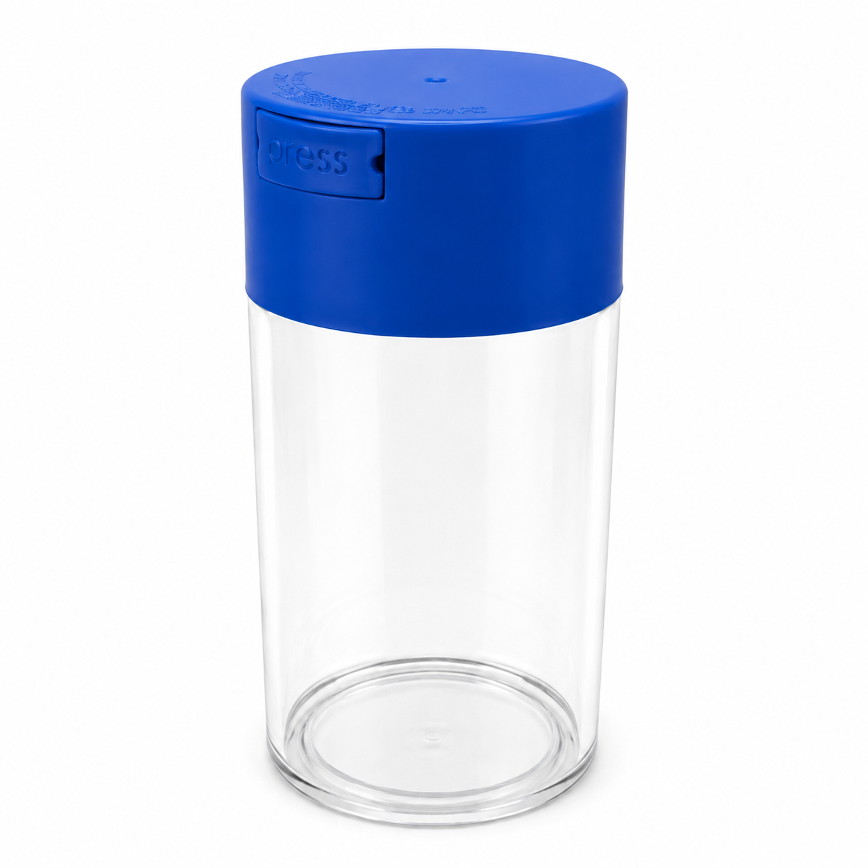 Acrylic Air Tight Jar 560mL 19oz. - Colored Lid Clear Bottom