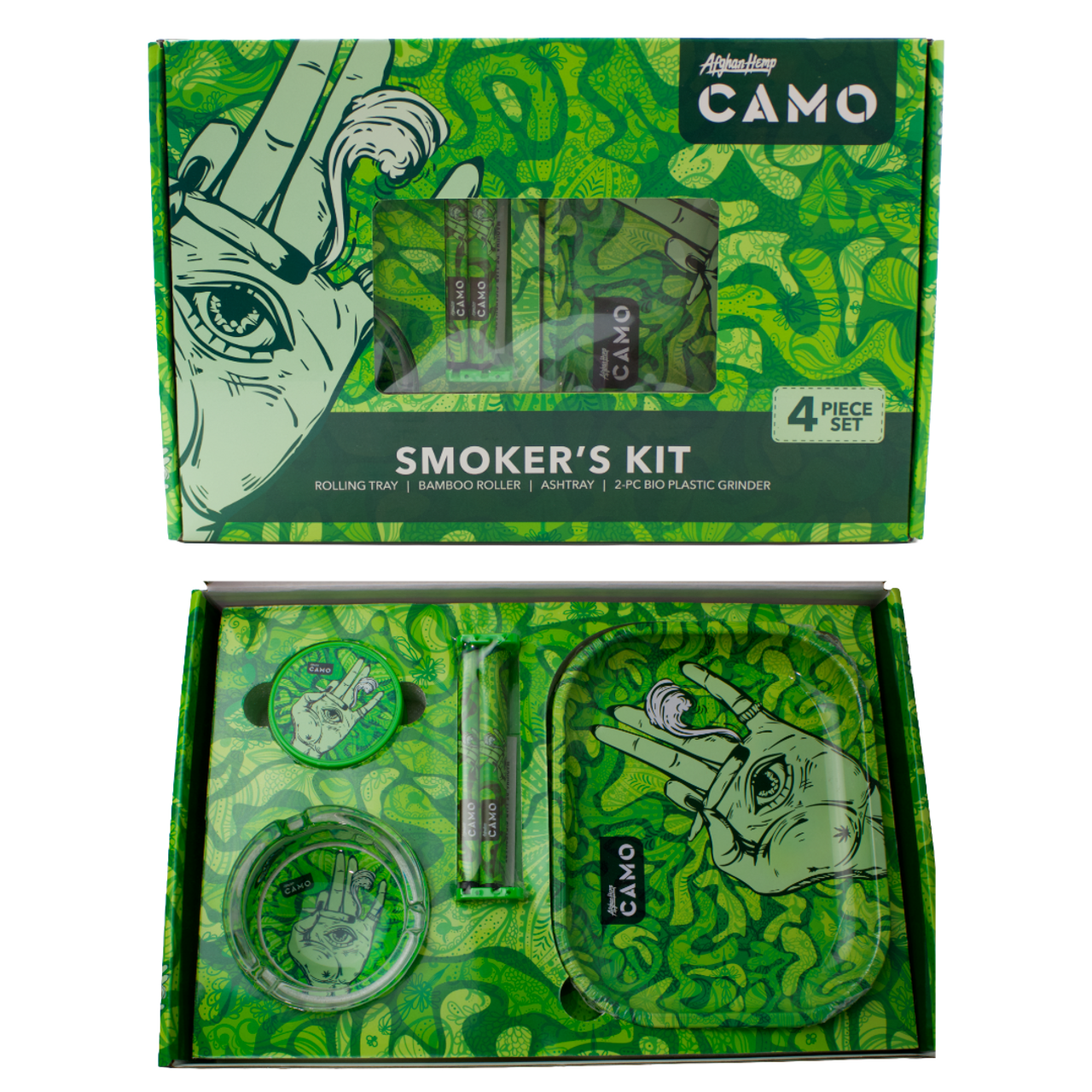 Afghan Hemp Camo Smokers Kit 4pc Set