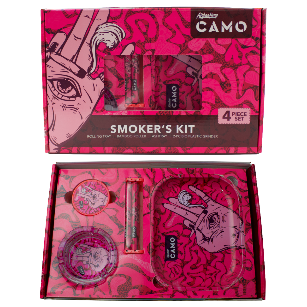 Afghan Hemp Camo Smokers Kit 4pc Set