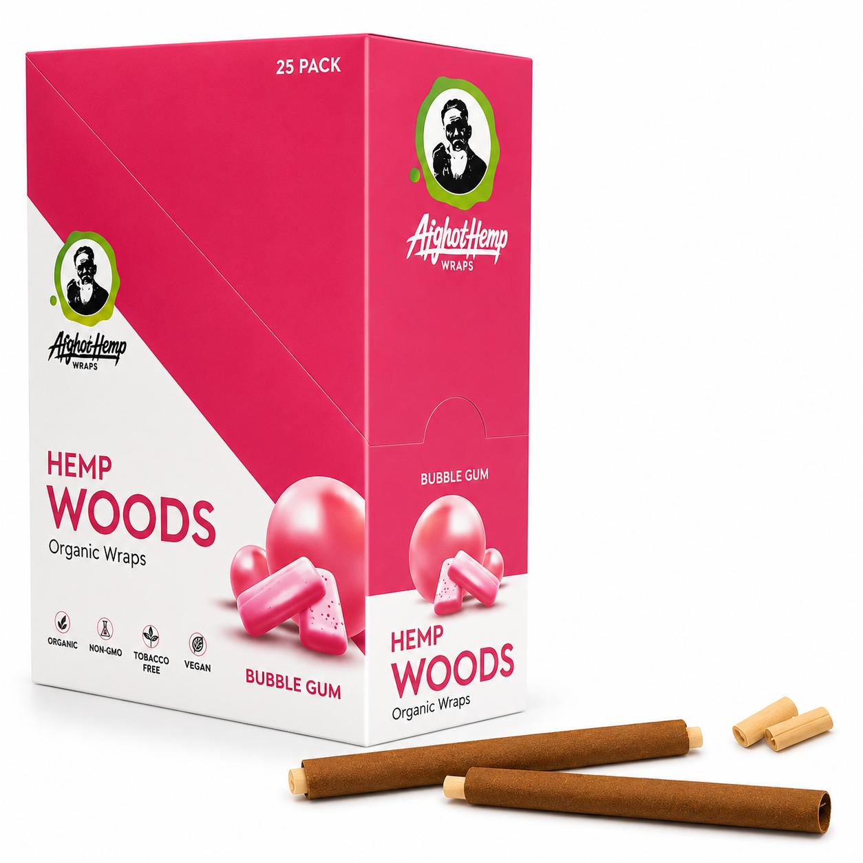 Afghan Hemp Hemp Woods Wraps 2/Pk - 25pk Display